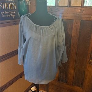 LC Lauren Conrad Light Blue Blouse